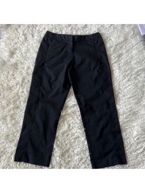 Adidas Golf Novelty Stretch Crop Capri Pants Sz 2/XS Black